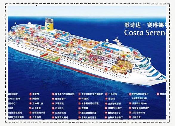歌诗达邮轮赛琳娜号攻略