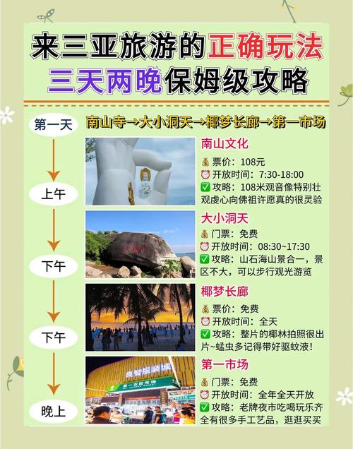三亚自由行3天最佳攻略