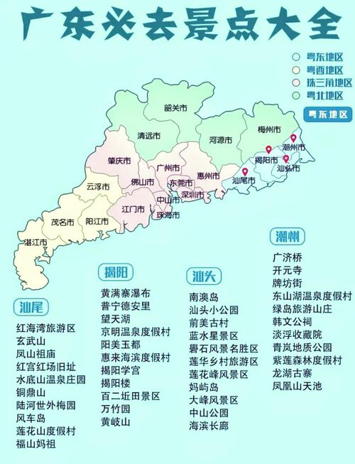 广东省风景区旅游景点排行