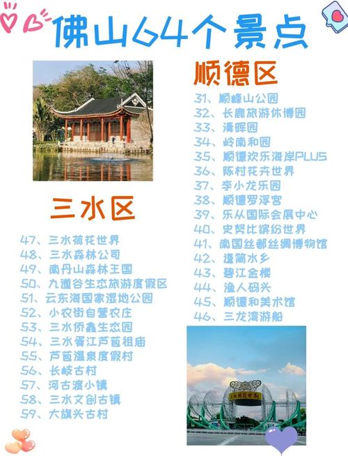 广东佛山旅游景点大全排行