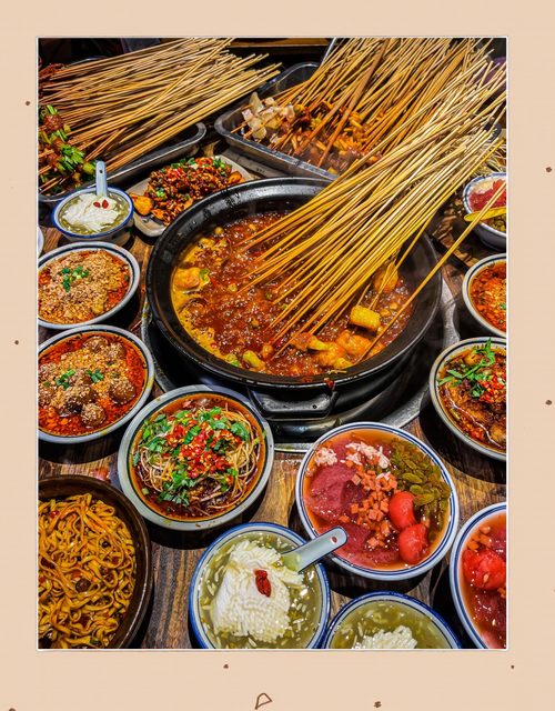 成都宽窄巷子美食图片