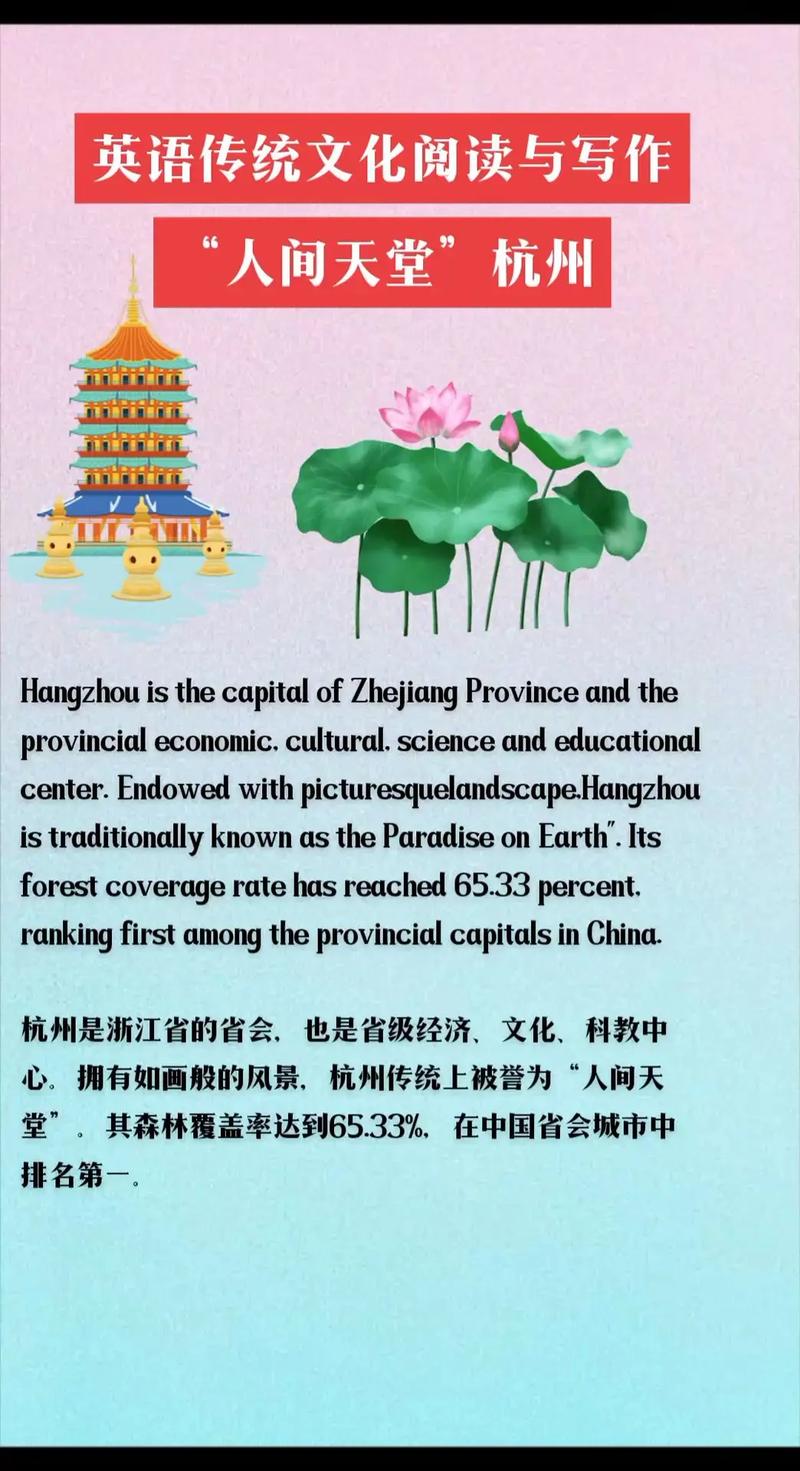 杭州的旅游景点英文介绍
