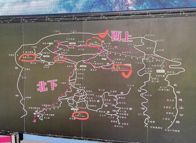 华山西峰上北峰下攻略