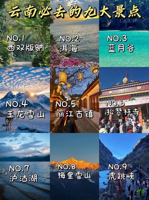 云南附近省份旅游景点