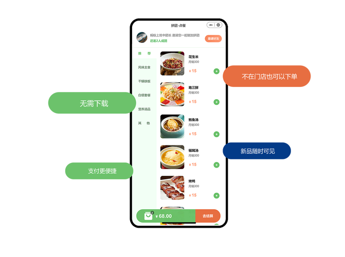 查找附近美食的软件