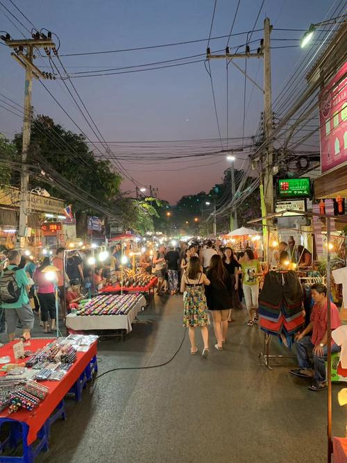泰国曼谷夜市美食街