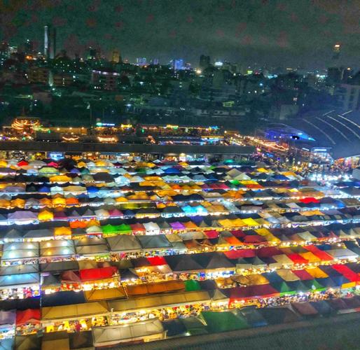 泰国曼谷夜市美食街