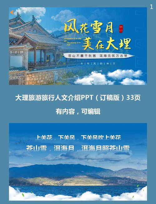 云南旅游景点的ppt