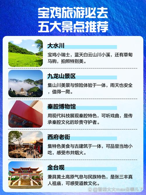 在宝鸡有哪些旅游景点