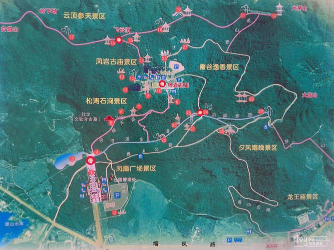 深圳凤凰山攻略路线图