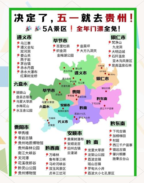 贵州旅游景点地图图片