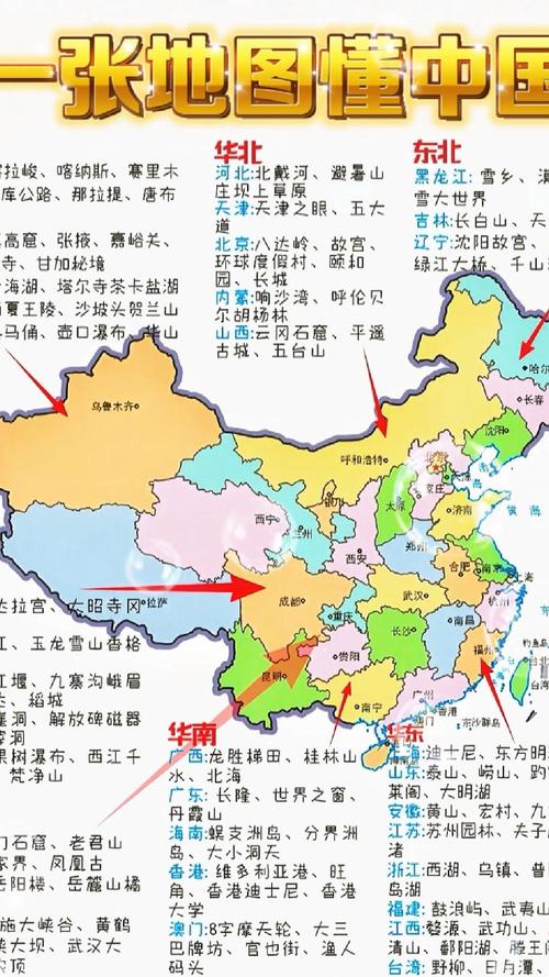 华北地区旅游景点地图