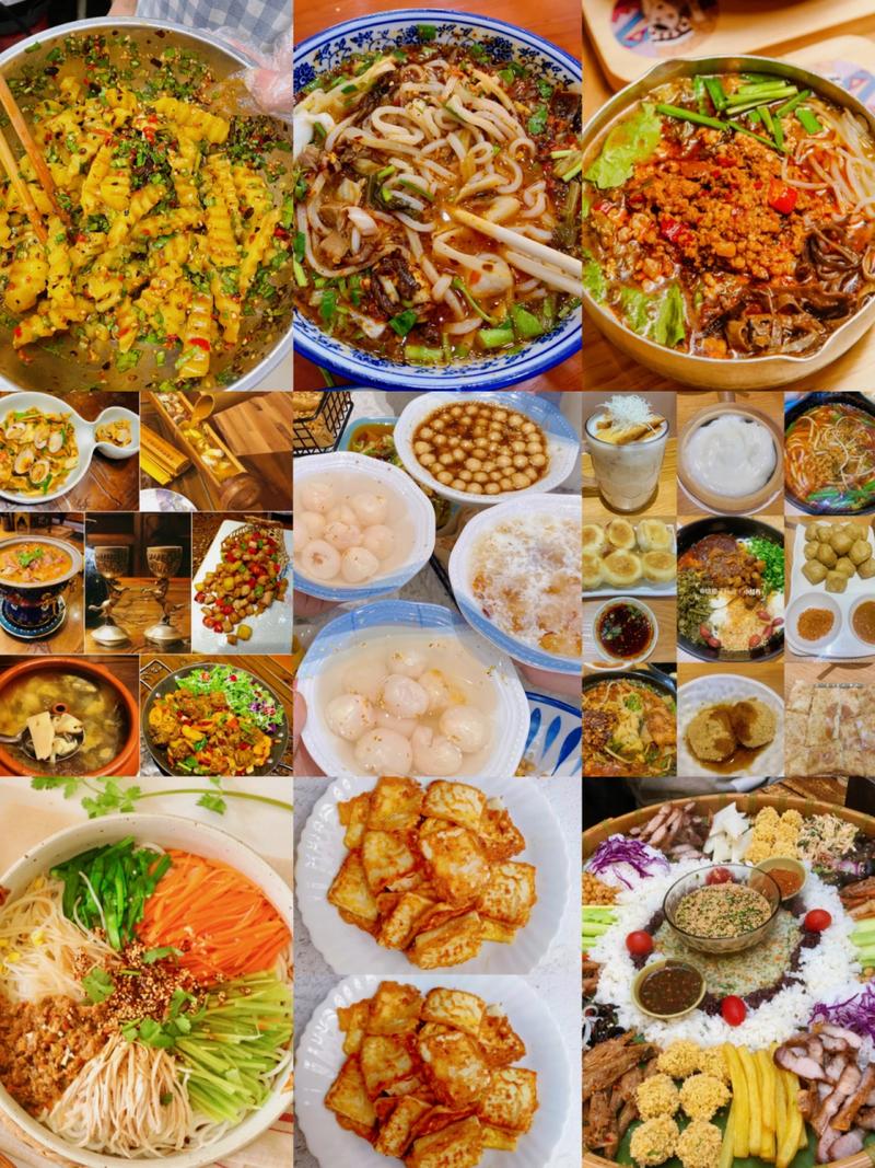 有很多美食的旅游景点