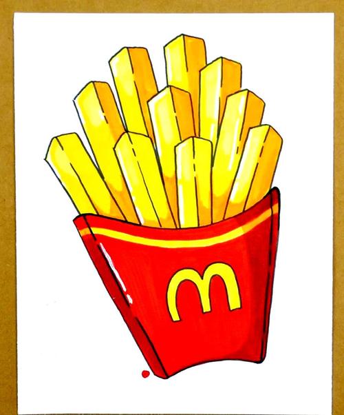 美食画画图片简单版