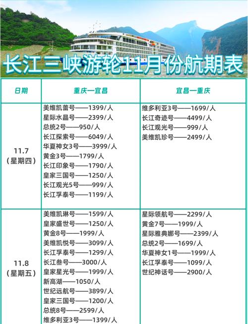 三峡旅游豪华游轮攻略