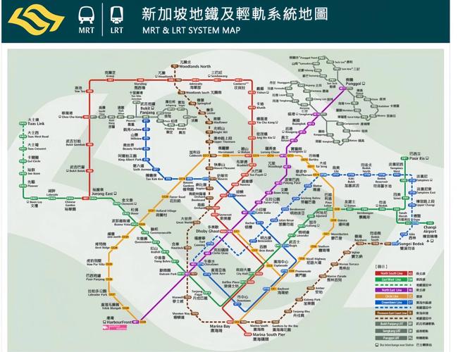 新加坡旅游景点地铁图