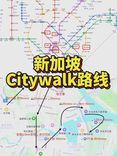 新加坡旅游景点地铁图