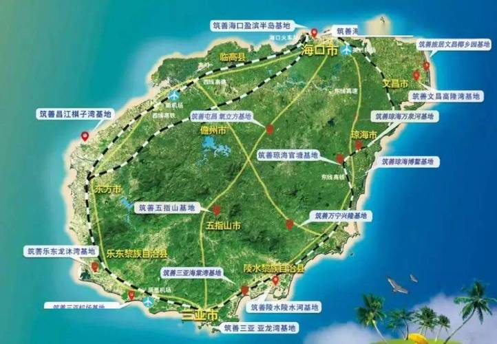 海南旅游景点地图高清