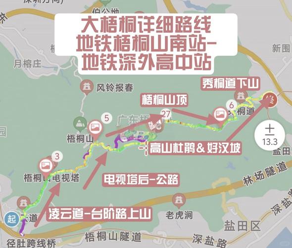 梧桐山登山路线大攻略