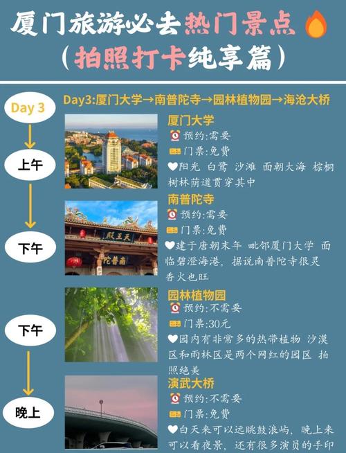厦门旅游景点酒店攻略