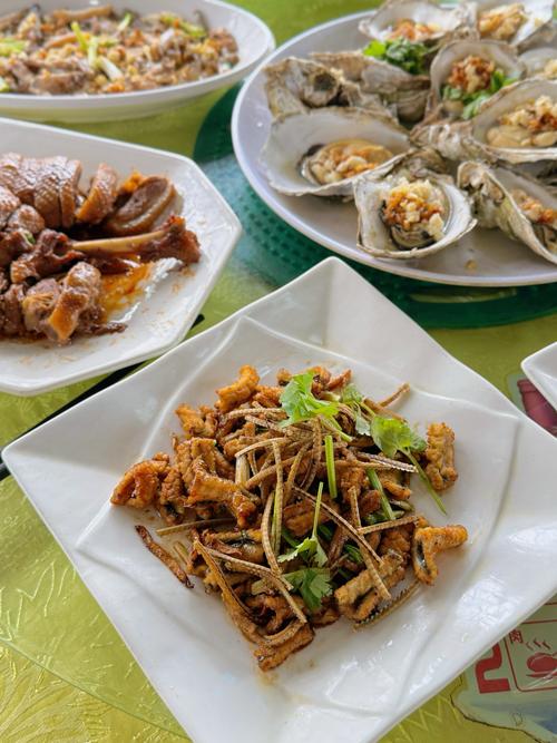 台山黑沙湾附近美食