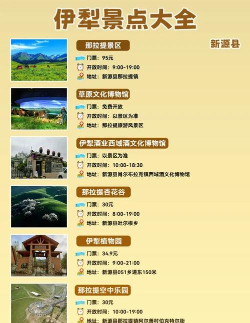 新疆伊犁旅游景点介绍