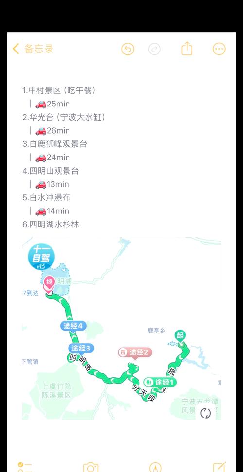 宁波四明山自驾游攻略
