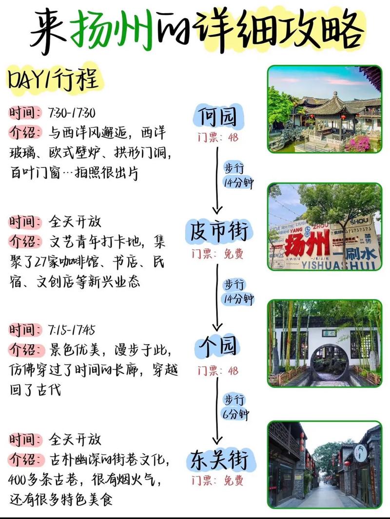 苏州扬州无锡旅游攻略